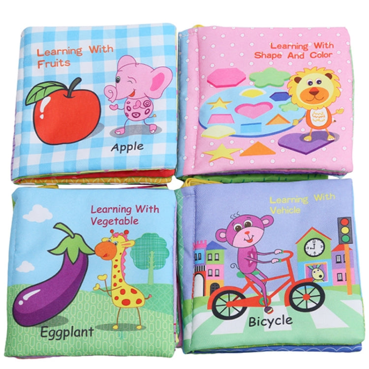 Baby Rattles Toy Soft Animal Cloth Book Newborn Stroller Hanging Toy Early Learning Education Baby Toys(Vegetable) - Baby Toys by PMC TechLife | Online Shopping South Africa | PMC TechLife