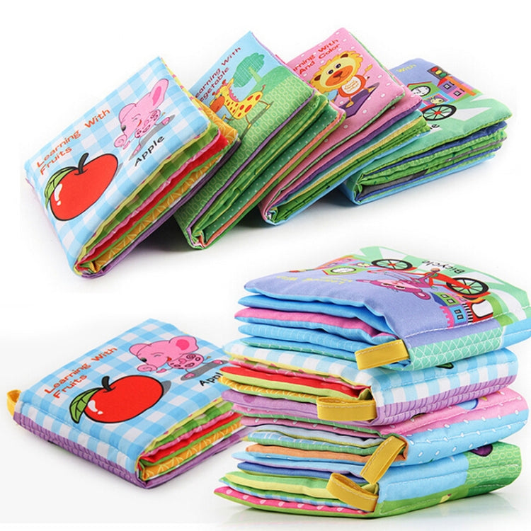 Baby Rattles Toy Soft Animal Cloth Book Newborn Stroller Hanging Toy Early Learning Education Baby Toys(Vegetable) - Baby Toys by PMC TechLife | Online Shopping South Africa | PMC TechLife