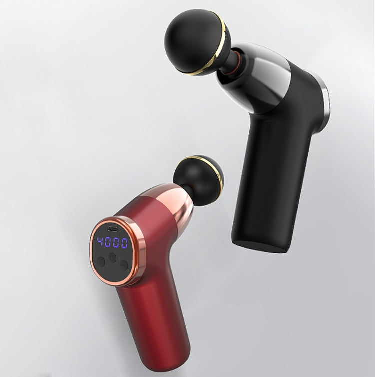 Fascia Gun Pocket Electric Shock Gun  Muscle Massage Gun, Specification: LCD Screen 20-speed (Black) - free shipping - PMC TechLife - Order now!