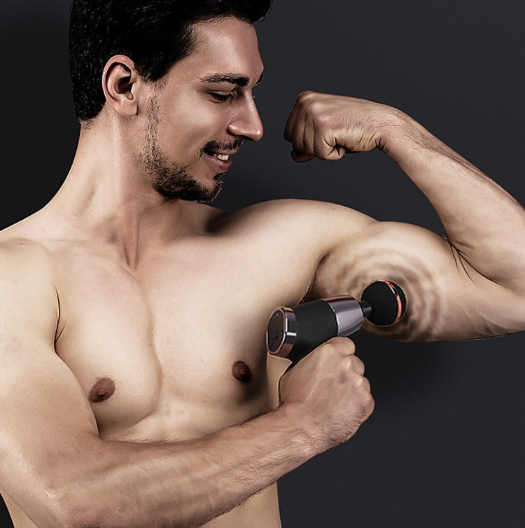 Fascia Gun Pocket Electric Shock Gun  Muscle Massage Gun, Specification: LCD 20-speed (Gray) - free shipping - PMC TechLife - Order now!