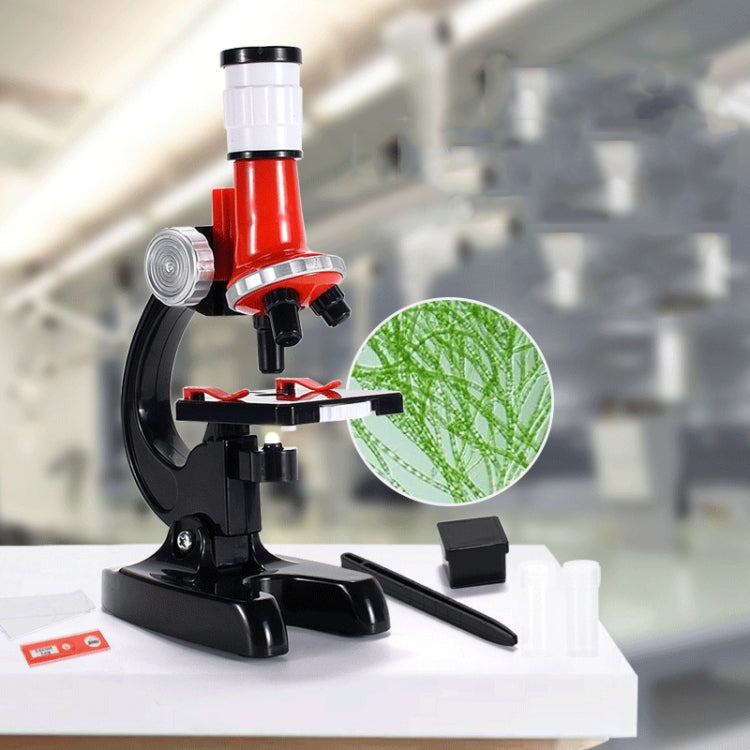HD 1200 Times Microscope Toys Primary School Biological Science Experiment Equipment Children Educational Toys(Red) - free shipping - PMC TechLife - Order now!