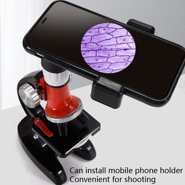 HD 1200 Times Microscope Toys Primary School Biological Science Experiment Equipment Children Educational Toys(Red) - free shipping - PMC TechLife - Order now!