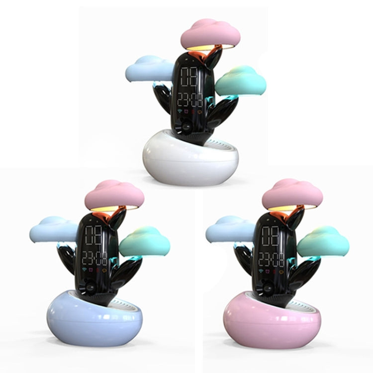 Cloud Weather Time Light Multifunctional Smart Induction Child Wake Up Alarm Clock(Pink) - Novelty Clock by PMc TechLife | Online Shopping South Africa | PMc TechLife | Buy Now Pay Later Mobicred