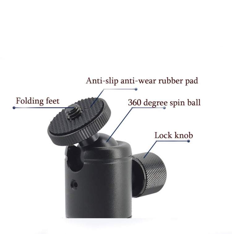 BH-901 Mini Desktop Aluminum Alloy Tripod Mini Ball Head 360 Degree Pan 90 Degree Tilt Tripod - free shipping - PMC TechLife - Order now!