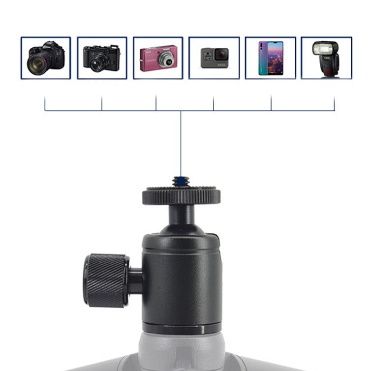 BH-906 Mini Desktop Aluminum Alloy Tripod Mini Ball Head 360 Degree Pan 90 Degree Tilt Tripod - Tripod Heads by PMC TechLife | Online Shopping South Africa | PMC TechLife | Buy Now Pay Later Mobicred