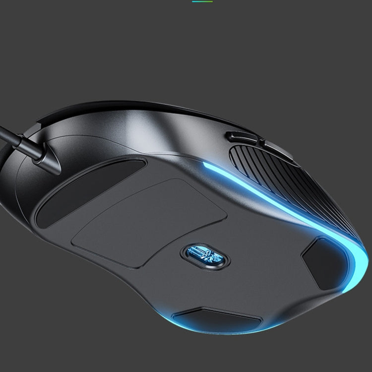 Inphic PB1 Business Office Mute Gaming Wired Mouse, Cable Length: 1.5m, Colour: Classic Back Breathing Light - free shipping - PMC TechLife - Order now!