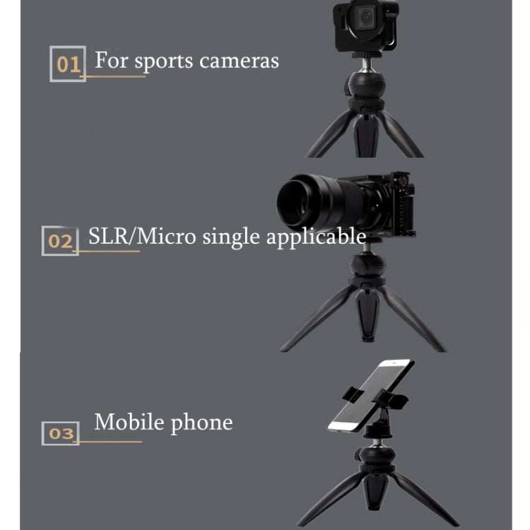 YJ-003 Desktop Tripod Holder Adjusting Selfie Live Stand - Tripods by PMC TechLife | Online Shopping South Africa | PMC TechLife | Buy Now Pay Later Mobicred