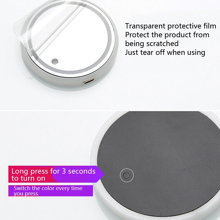 2 PCS Car LED Luminous Water Coaster Car Atmosphere Light USB Charging Non-Slip Coaster - Car Drink Holders by PMC TechLife | Online Shopping South Africa | PMC TechLife | Buy Now Pay Later Mobicred