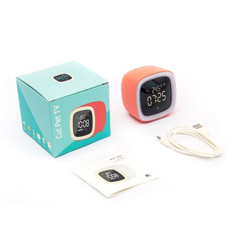 Cartoon Deer Shape Children Snooze Multifunctional USB Rechargeable Student LED Alarm Clock(Orange) - Novelty Clock by PMc TechLife | Online Shopping South Africa | PMc TechLife | Buy Now Pay Later Mobicred