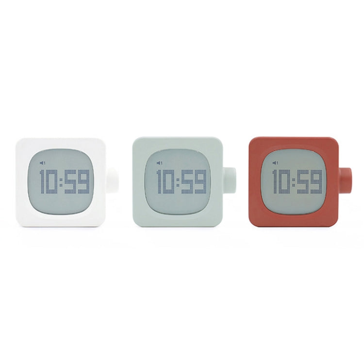 Student Creative Multifunctional Mute Bedside Bedroom Square Alarm Clock(Pea Green) - Novelty Clock by PMc TechLife | Online Shopping South Africa | PMc TechLife | Buy Now Pay Later Mobicred