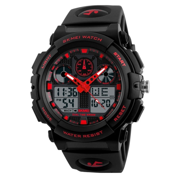 SKMEI 1270 Men Waterproof Dual Display Digital Watch Outdoor Sports Watch(Red) - free shipping - PMC TechLife - Order now!