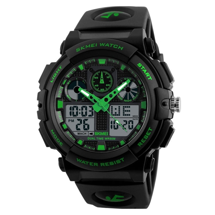 SKMEI 1270 Men Waterproof Dual Display Digital Watch Outdoor Sports Watch(Green) - free shipping - PMC TechLife - Order now!