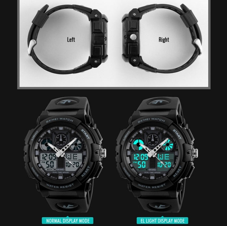 SKMEI 1270 Men Waterproof Dual Display Digital Watch Outdoor Sports Watch(Gray) - free shipping - PMC TechLife - Order now!