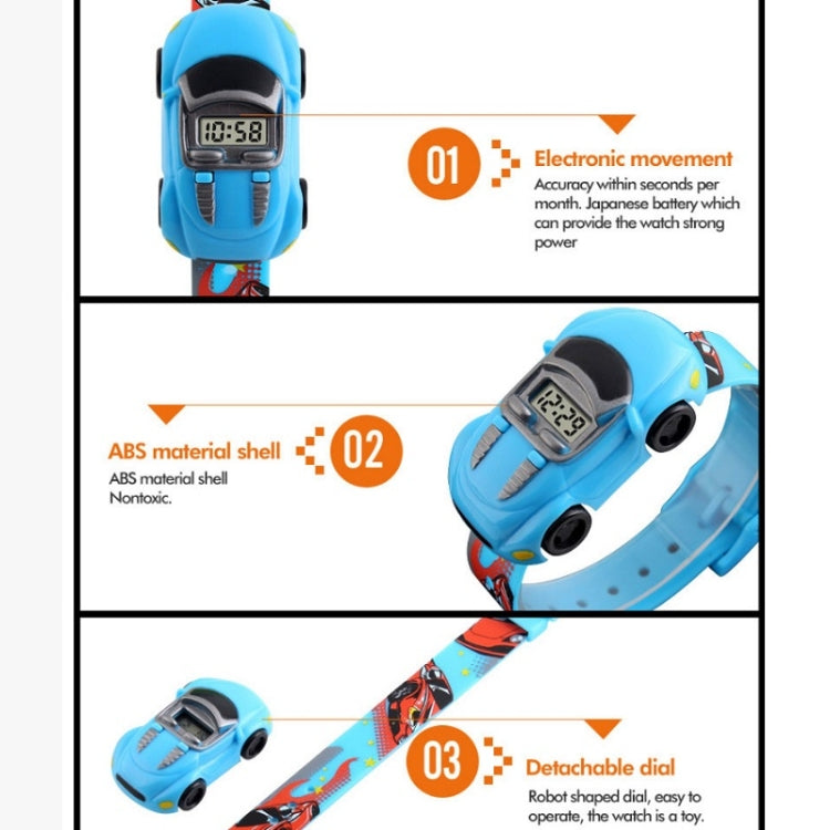 SKMEI 1241 Fashion Cute Cartoon Car Children Digital Watch(Red) - free shipping - PMC TechLife - Order now!