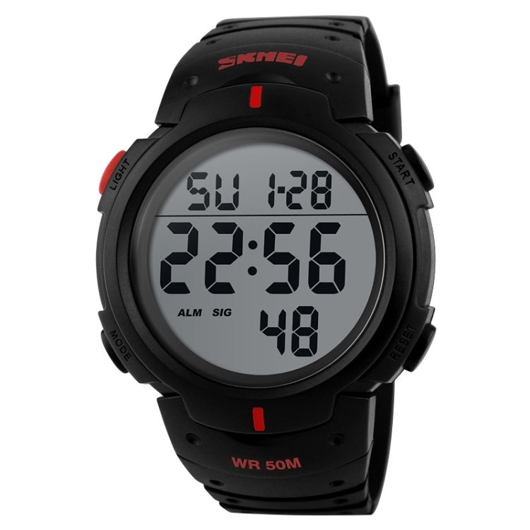 SKMEI 1068 Men Waterproof Outdoor Sports Digital Watch Student Fashion Watch(Red) - free shipping - PMC TechLife - Order now!
