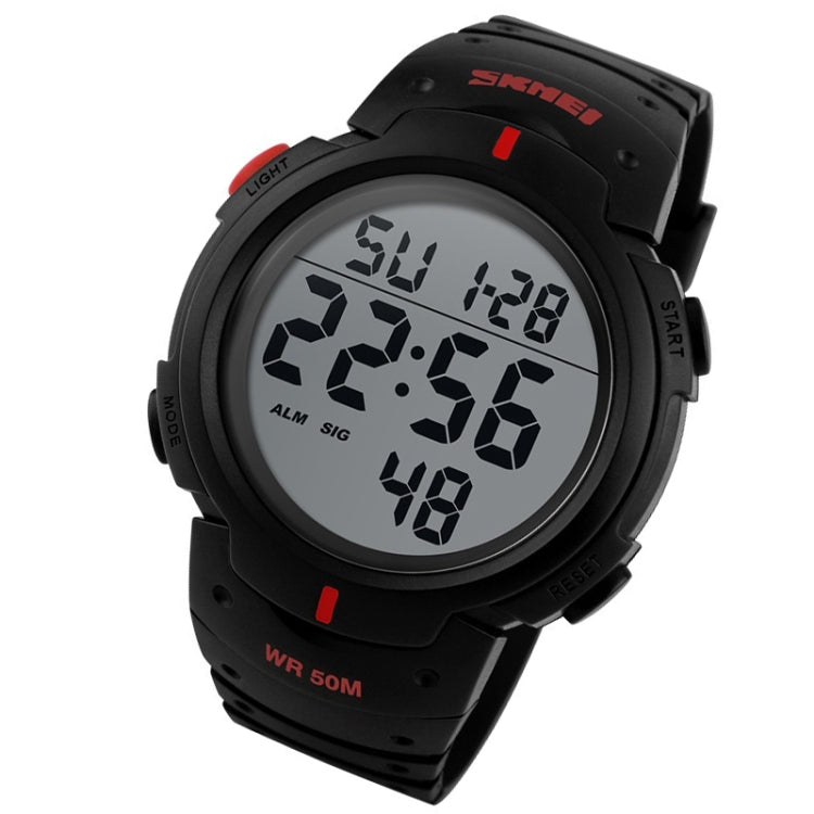 SKMEI 1068 Men Waterproof Outdoor Sports Digital Watch Student Fashion Watch(Red) - free shipping - PMC TechLife - Order now!