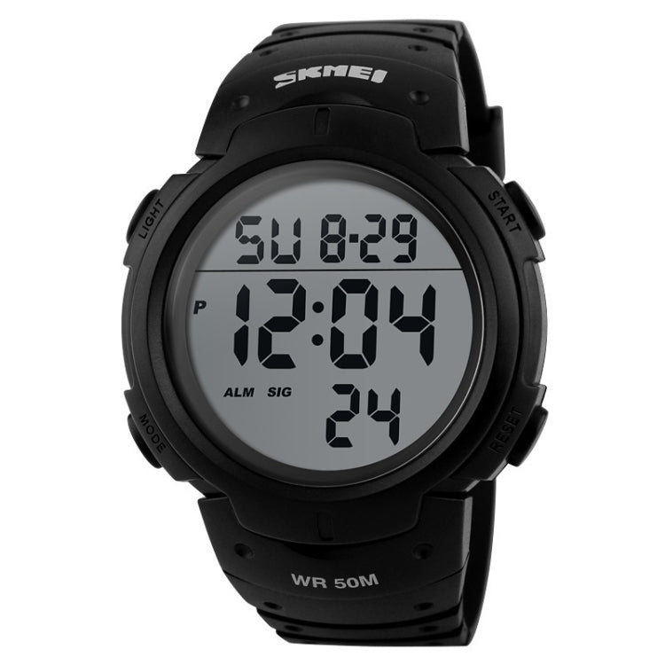 SKMEI 1068 Men Waterproof Outdoor Sports Digital Watch Student Fashion Watch(Black) - free shipping - PMC TechLife - Order now!
