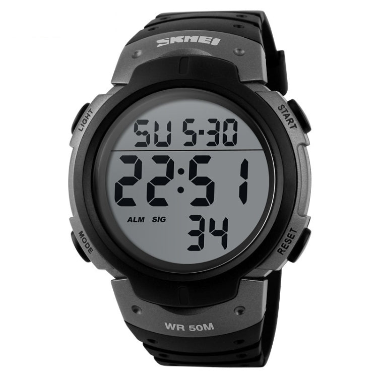 SKMEI 1068 Men Waterproof Outdoor Sports Digital Watch Student Fashion Watch(Titanium) - free shipping - PMC TechLife - Order now!
