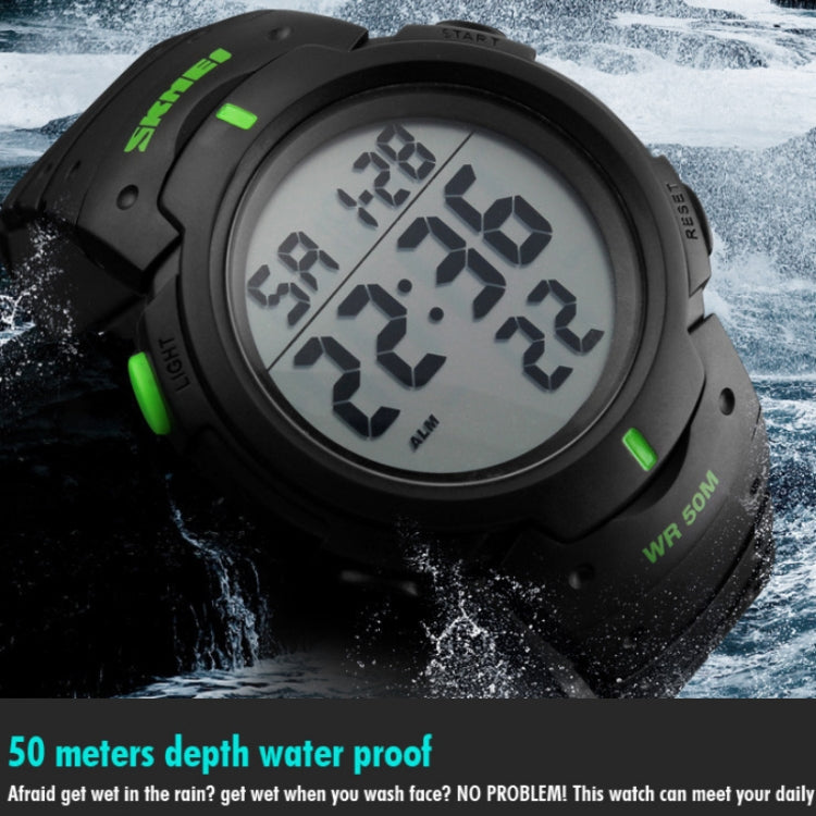 SKMEI 1068 Men Waterproof Outdoor Sports Digital Watch Student Fashion Watch(Titanium) - free shipping - PMC TechLife - Order now!
