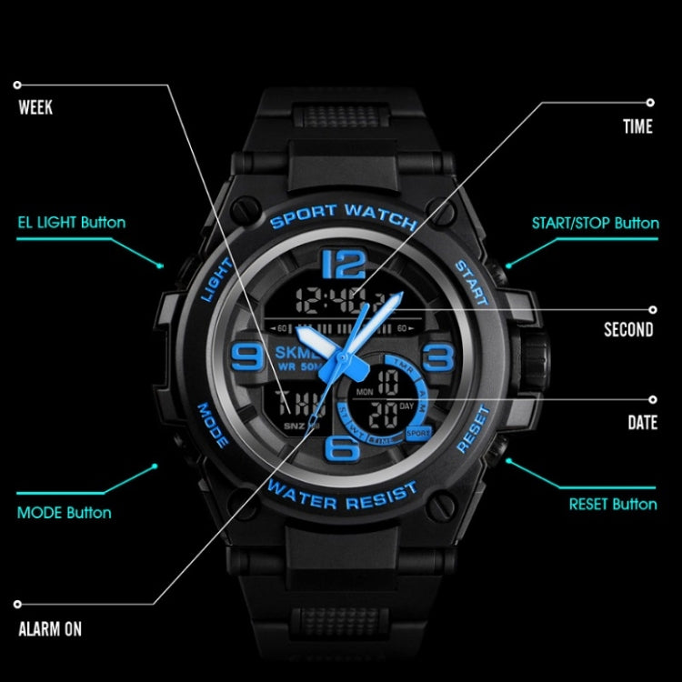 SKMEI 1452 Outdoor Sports Electronic Watch Multifunctional Waterproof Watch(Golden) - free shipping - PMC TechLife - Order now!
