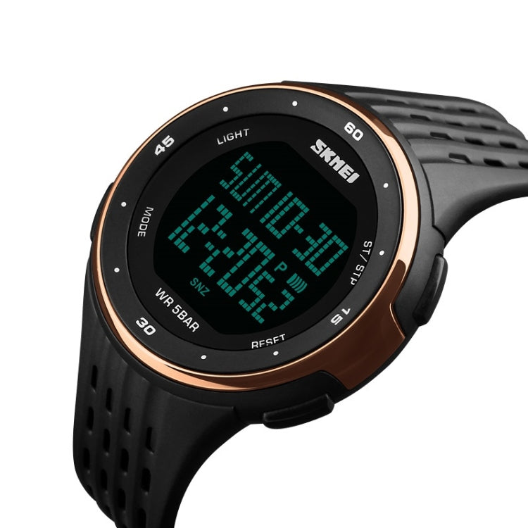 SKMEI 1219 Men Multi-Function Electronic Watch Outdoor Sports Watch(Rose Gold) - free shipping - PMC TechLife - Order now!