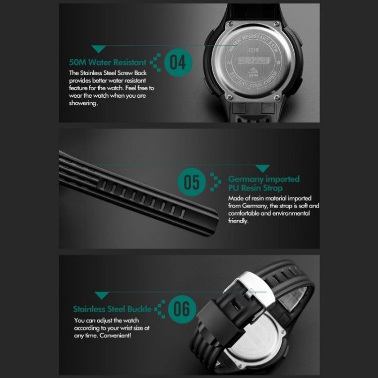 SKMEI 1219 Men Multi-Function Electronic Watch Outdoor Sports Watch(Black) - free shipping - PMC TechLife - Order now!