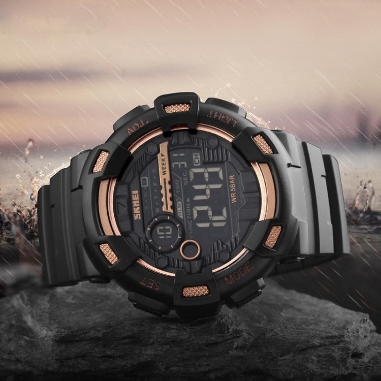 SKMEI 1243 Men Sports Watch Outdoor Waterproof Digital Watch(Black) - free shipping - PMC TechLife - Order now!