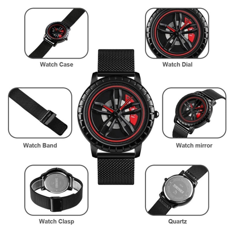 SKMEI 1634 Men Waterproof Watch Fashion Quartz Watch(White Steel Belt) - free shipping - PMC TechLife - Order now!