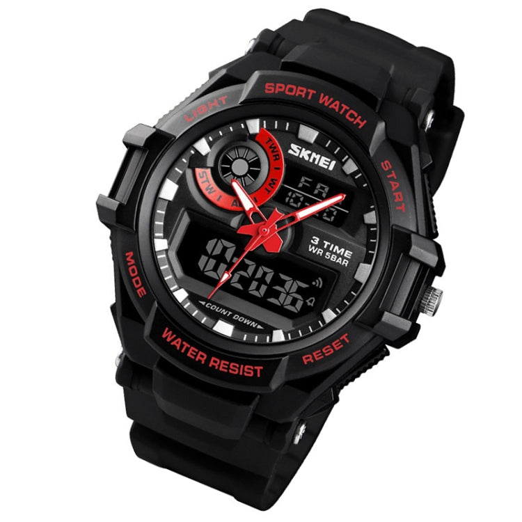 SKMEI 1357 Mens Multifunctional Sports Digital Watch Student Waterproof Watch(Red) - free shipping - PMC TechLife - Order now!