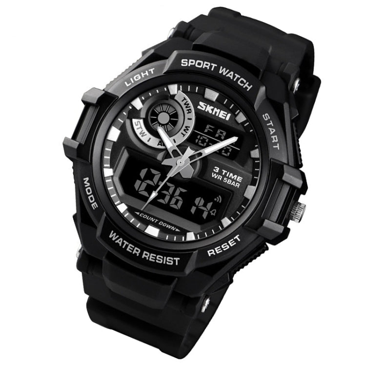SKMEI 1357 Mens Multifunctional Sports Digital Watch Student Waterproof Watch(Black) - free shipping - PMC TechLife - Order now!