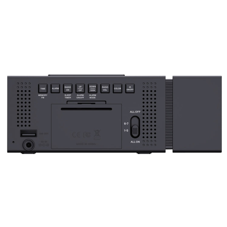 TS-P30 Multifunctional Night Light Alarm Digital Clock with FM Radio & Temperature / Humidity Display & IR Sensor Function(White) - Alarm Clocks by PMc TechLife | Online Shopping South Africa | PMc TechLife | Buy Now Pay Later Mobicred