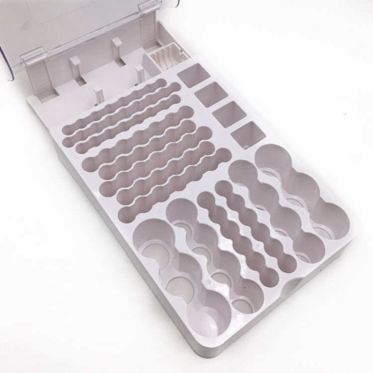 JK-19070823 Battery Storage Box With Battery Capacity Tester(white) - Battery & Resistance Tester by PMC TechLife | Online Shopping South Africa | PMC TechLife