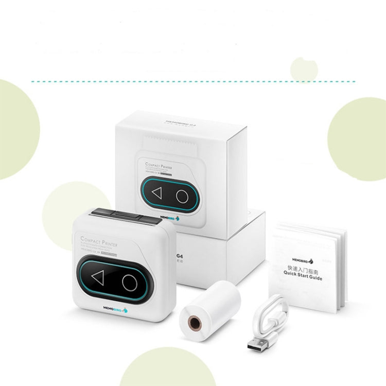 Memobird G4 Handheld Home Student Search Question Graffiti Notes Portable Bluetooth Thermal Printer(Classic White) - Receipt Printers by PMC Jewellery | Online Shopping South Africa | PMC Jewellery | Buy Now Pay Later Mobicred