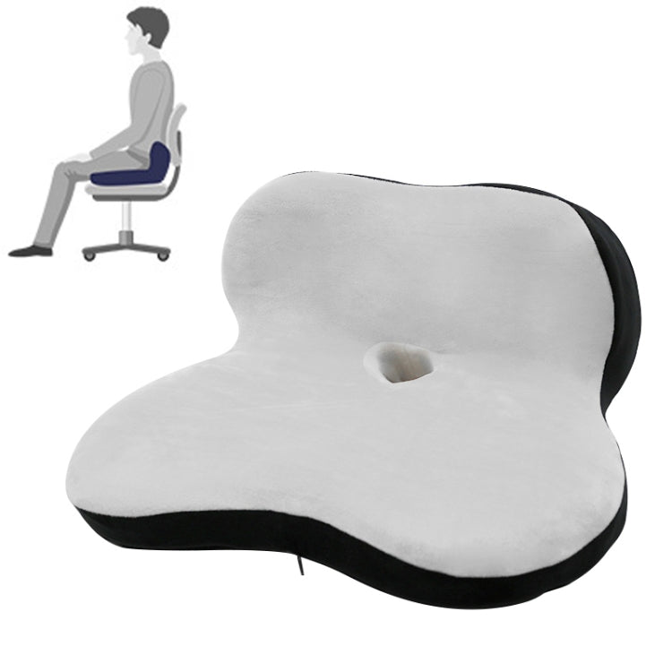 Memory Foam Petal Cushion Office Chair Home Car Seat Cushion, Size: With Storage Bag(Crystal Velvet Gray Black Stitching) - Cushions & Pillows by PMC TechLife | Online Shopping South Africa | PMC TechLife | Buy Now Pay Later Mobicred