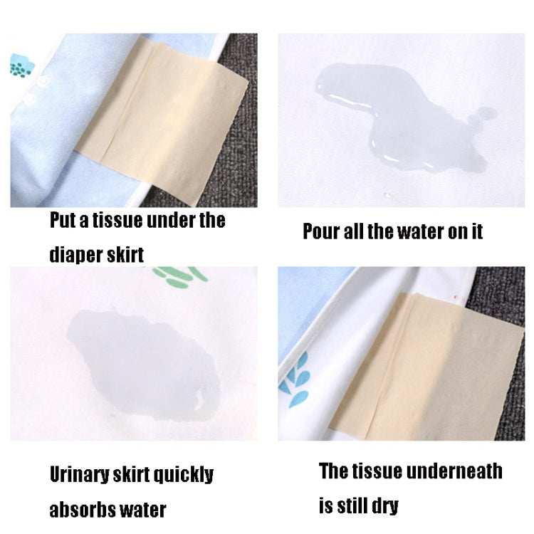 Baby Water-Proof And Leak-Proof Cloth Diapers Children Washable Cotton Cloth Bed-Wetting Skirt Pants, Colour: L(Red Cat and Blue Cat) - Baby Care by PMc TechLife | Online Shopping South Africa | PMc TechLife | Buy Now Pay Later Mobicred