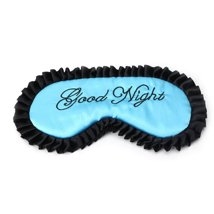 Comfortable Imitation Silk Satin Personalized Travel Sleep Mask Eye Cover(Blue) - free shipping - PMC TechLife - Order now!