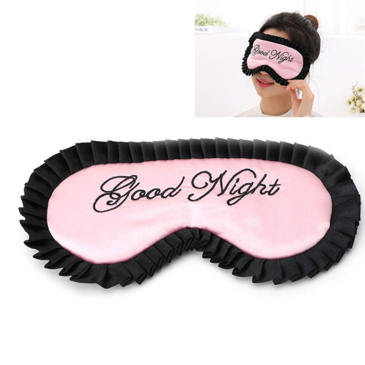 Comfortable Imitation Silk Satin Personalized Travel Sleep Mask Eye Cover(Pink) - free shipping - PMC TechLife - Order now!