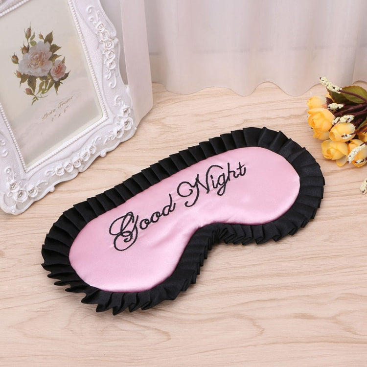 Comfortable Imitation Silk Satin Personalized Travel Sleep Mask Eye Cover(Pink) - free shipping - PMC TechLife - Order now!