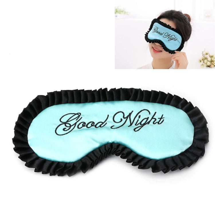 Comfortable Imitation Silk Satin Personalized Travel Sleep Mask Eye Cover(Green) - free shipping - PMC TechLife - Order now!