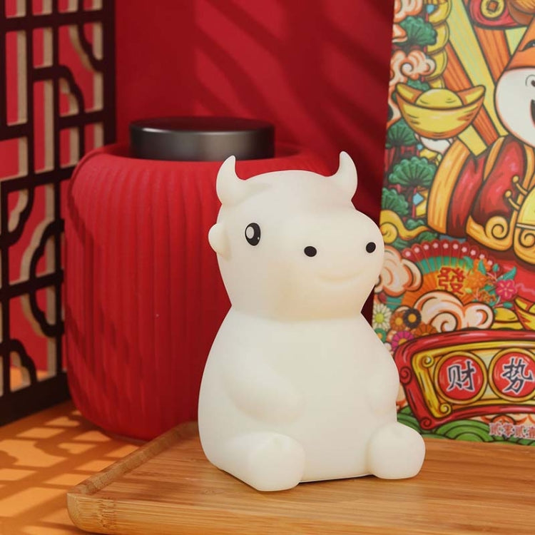 JX-YD-08 Silicone Calf Cow Night Light LED Colorful Dimming Pat Sleeping Bedside Lamp - Night Lights by PMc TechLife | Online Shopping South Africa | PMc TechLife | Buy Now Pay Later Mobicred