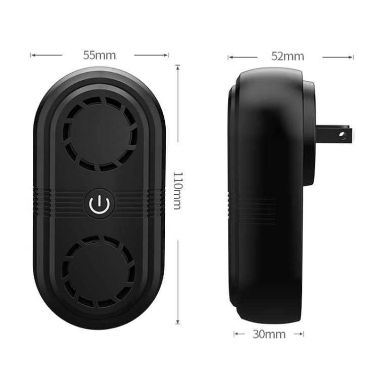 BG307 Ultrasonic Mole Repellent Mosquito Repellent Household Indoor Double Horn Electronic Insect Repellent, Plug Type: UK Plug 220V(Black) - Repellents by PMC TechLife | Online Shopping South Africa | PMC TechLife | Buy Now Pay Later Mobicred