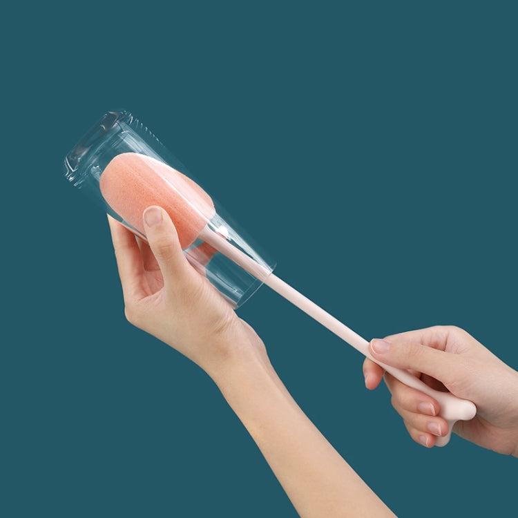 Long Handle Vertical Cup Brush Baby Bottle Sponge Cleaning Brush, Length: 29cm(White) - Cleaning Tools by PMc TechLife | Online Shopping South Africa | PMc TechLife | Buy Now Pay Later Mobicred