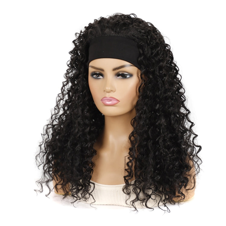 Hairband Wig Headgear Volume Chemical Fiber Wig Headgear, Color Classification: Black Hair Band 1B#O - free shipping - PMC TechLife - Order now!