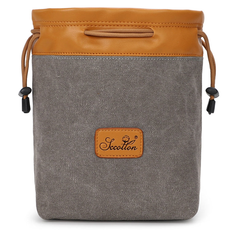 S.C.COTTON Liner Bag Waterproof Digital Protection Portable SLR Lens Bag Micro Single Camera Bag Photography Bag, Colour: Gray L - free shipping - PMC TechLife - Order now!