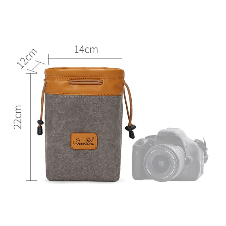 S.C.COTTON Liner Bag Waterproof Digital Protection Portable SLR Lens Bag Micro Single Camera Bag Photography Bag, Colour: Gray M - free shipping - PMC TechLife - Order now!