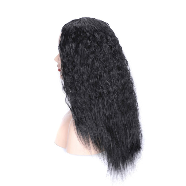 Matte Realistic Corn Perm Long Curly Hair Woolen Volume Wig Headgear(Black) - free shipping - PMC TechLife - Order now!