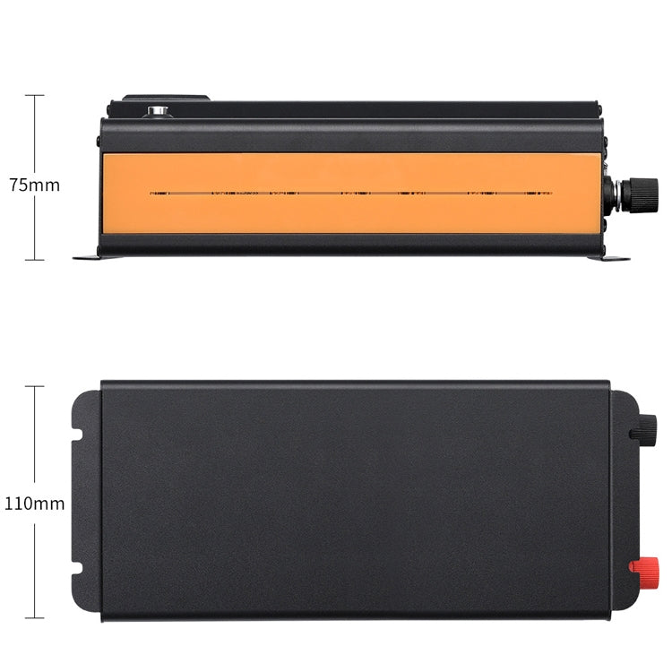 XUYUAN 6000W Car Inverter LED Colorful Atmosphere Light 4 USB Charging Converter, UK Plug, Specification: 24V-220V - Modified Square Wave by PMC TechLife | Online Shopping South Africa | PMC TechLife | Buy Now Pay Later Mobicred