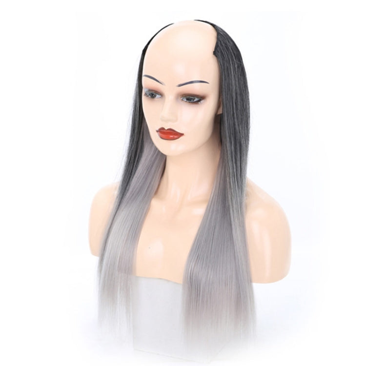 Wig Half Headgear Long Straight Hair U-Shaped Wig Headgear, Colour: 2.US-1BT0906 # - free shipping - PMC TechLife - Order now!