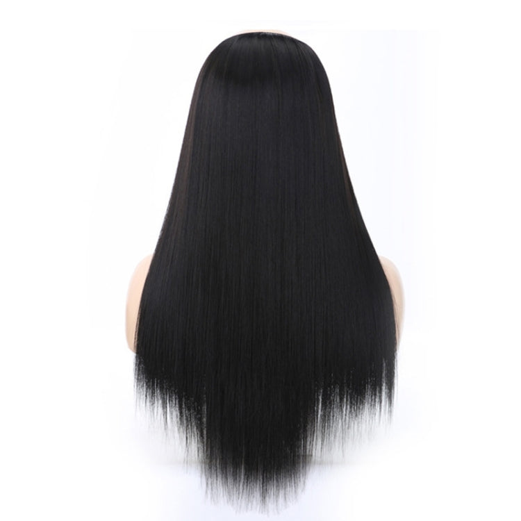 Wig Half Headgear Long Straight Hair U-Shaped Wig Headgear, Colour: 4.US-2# Natural Black - free shipping - PMC TechLife - Order now!