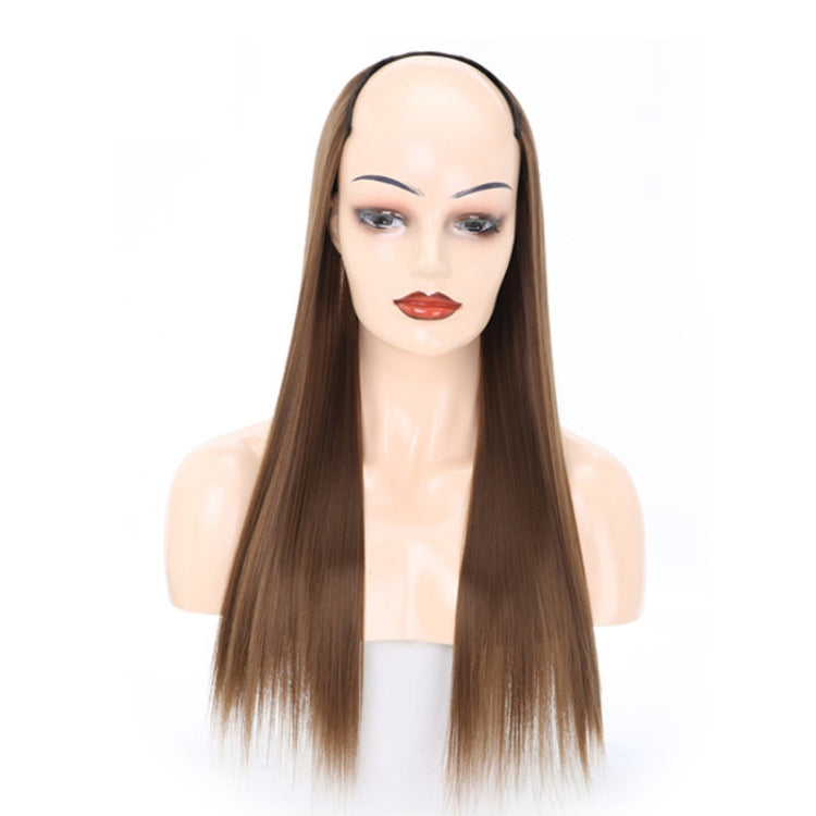 Wig Half Headgear Long Straight Hair U-Shaped Wig Headgear, Colour: 11.US-12 - free shipping - PMC TechLife - Order now!